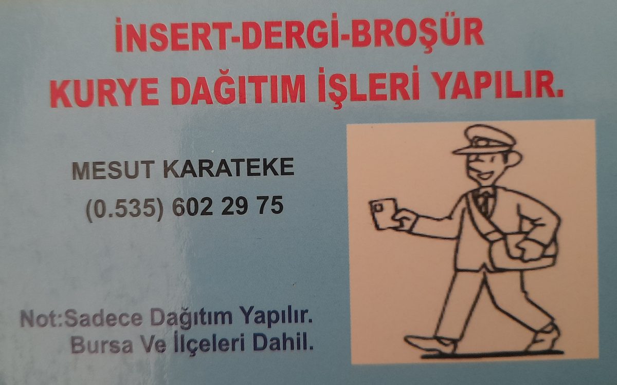 MESUT KARATEKE AFİŞ DAĞITIM