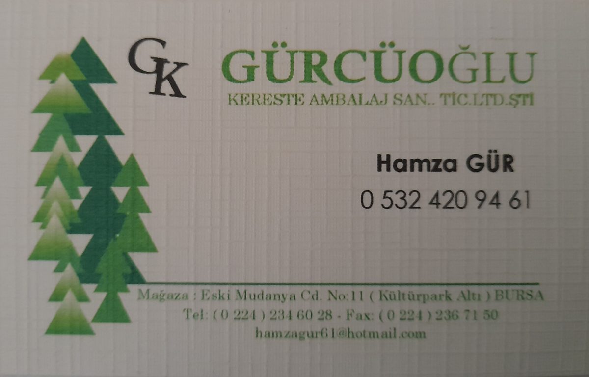 GÜRCÜOĞLU KERESTE AMBALAJ