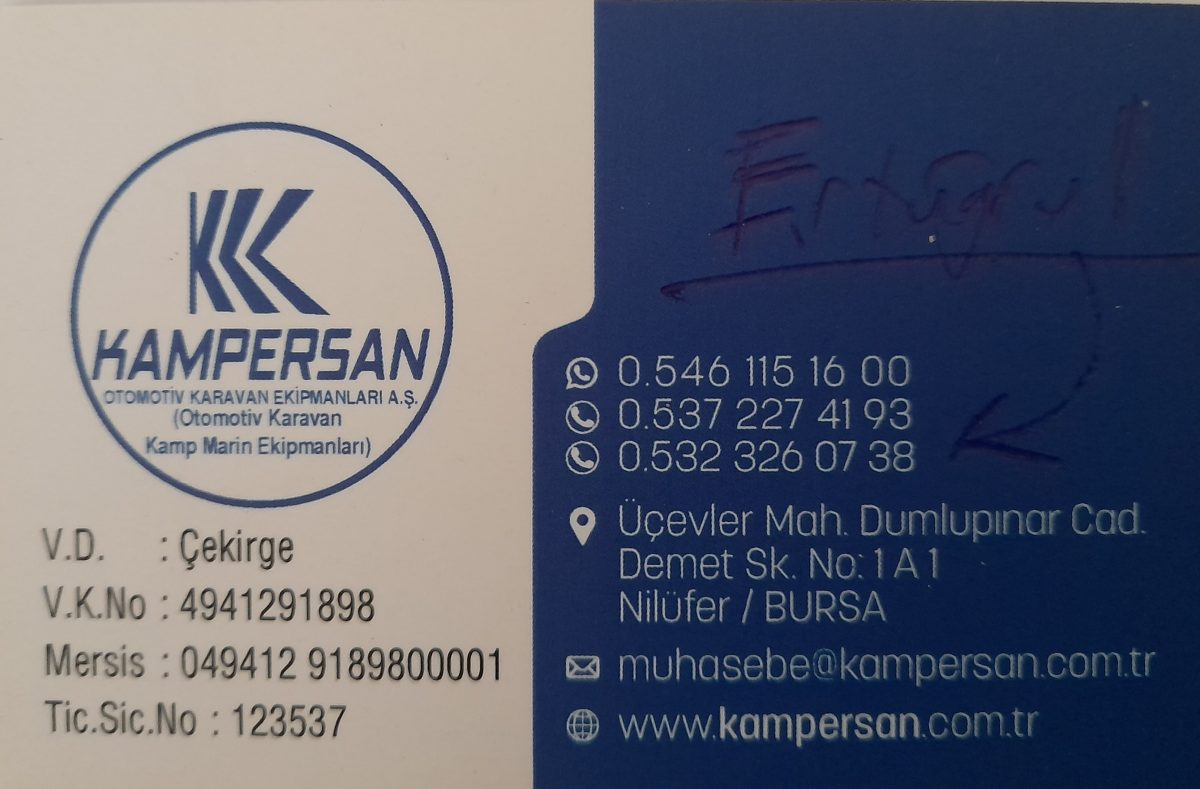 KAMPERSAN KARAVAN EKİPMANLARI
