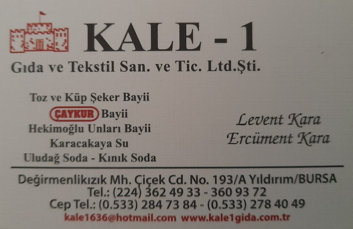 KALE - 1 TOPTAN GIDA