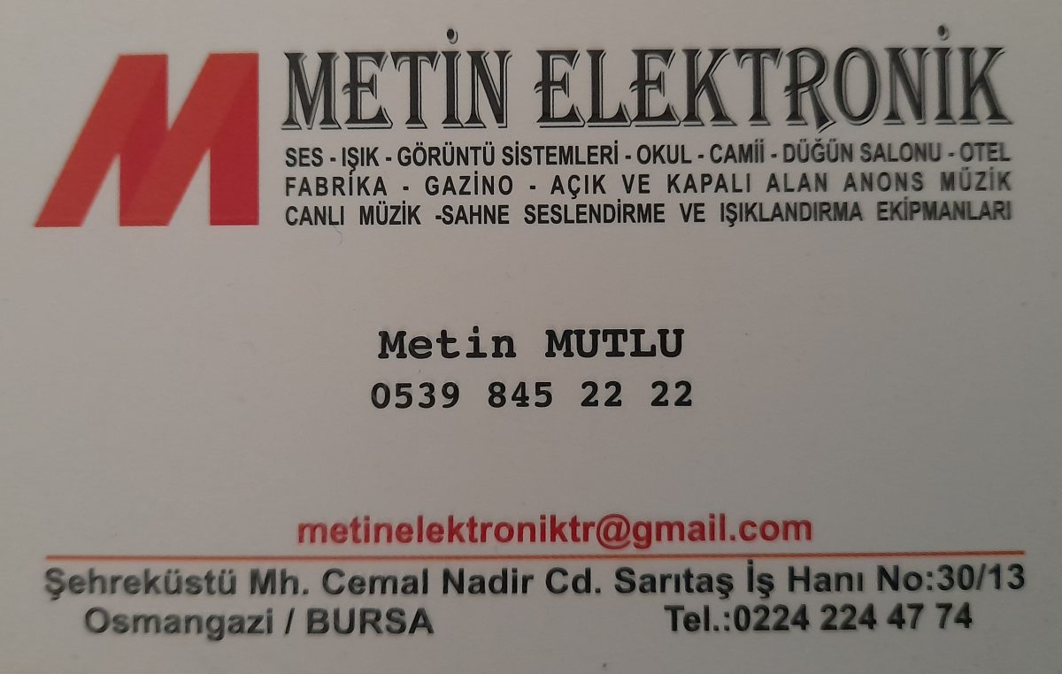 METİN ELEKTRONİK