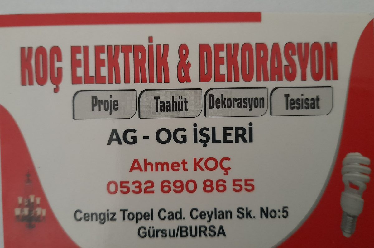 KOÇ ELEKTRİK VE DEKORASYON