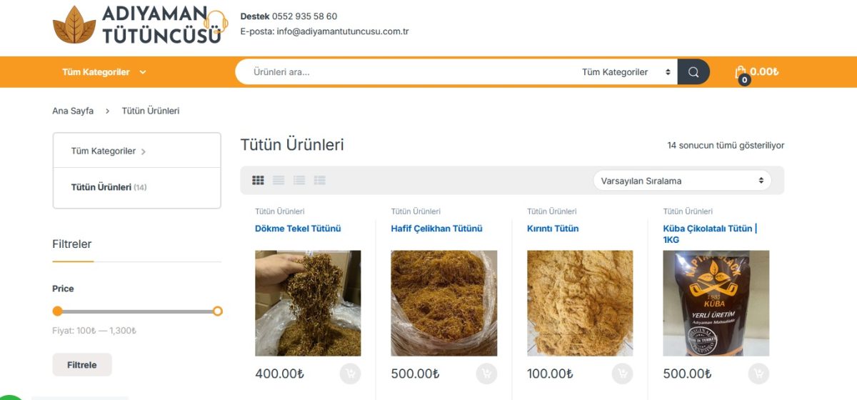 ADIYAMAN TÜTÜNCÜSÜ